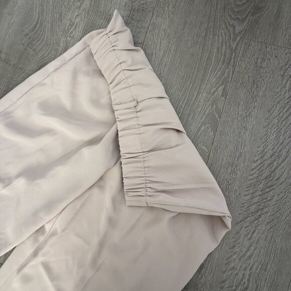 Dazy Tan Stretch High Waist Pleated Pants | Size L | Wide Leg - Picture 5 of 5